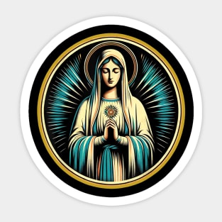 Our Lady of Fatima Rosary Prayer Holy Blessed Mary Catholic Sticker